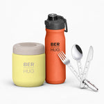 Malica v službi paket - ORANŽNI - Foody 480 ml + Sporty 620 ml + servini pribor
