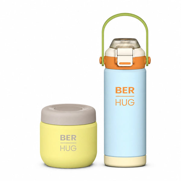 BERHUG BLUE Šolski paket – Kiddo 550 ml + Foody 360 ml