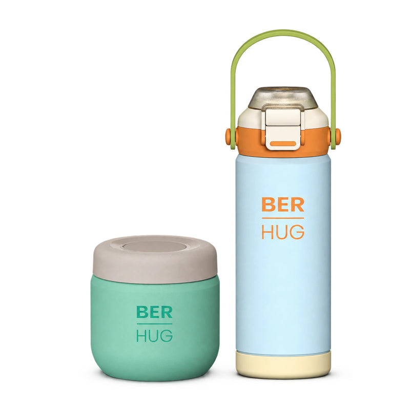 BERHUG BLUE Šolski paket – Kiddo 550 ml + Foody 360 ml