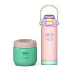 BERHUG PINK Šolski paket – Kiddo 550 ml + Foody 360 ml